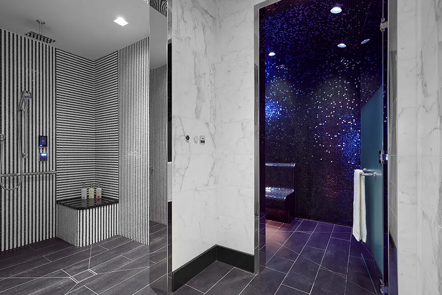 Spa Shower in La Prairie Spa at Waldorf Astoria Beverly Hills