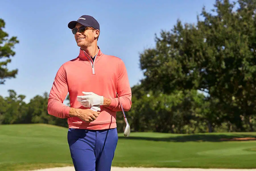 Peter Millar is known for its use of bold colors