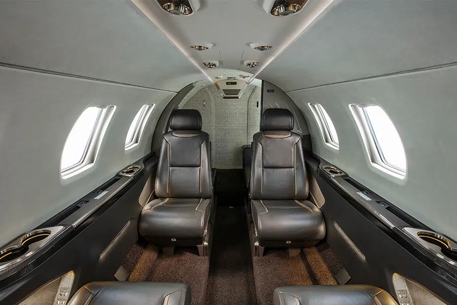The inside of the Cessna Citation M2 Gen2