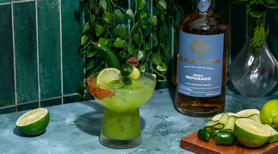 Flecha Azul Spicy Cucumber Margarita Flecha Azul Spicy Cucumber Margarita