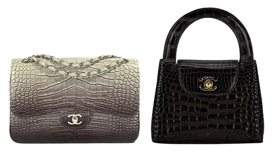 Chanel jumbo and mini Kelly bags