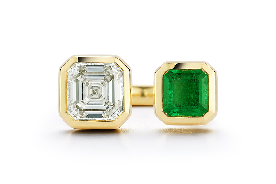 Jemma Wynne diamond and emerald Jemma Wynne diamond and emerald