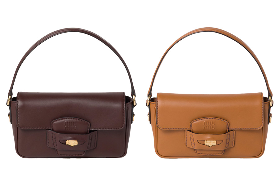 Penny in briarwood and Cognac calfskin Penny in briarwood and Cognac calfskin