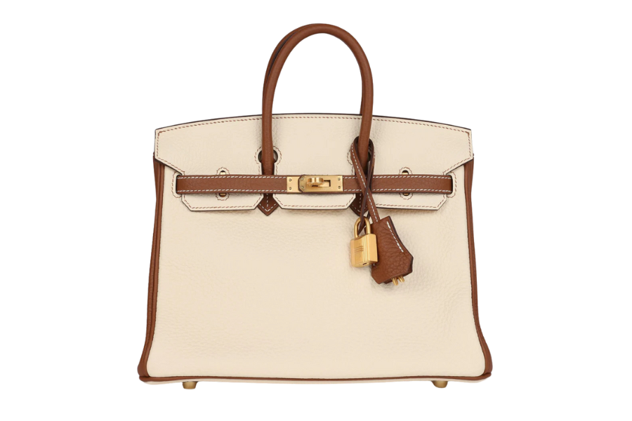 cream Hermès Birkin handbag A cream-colored Hermès Birkin handbag