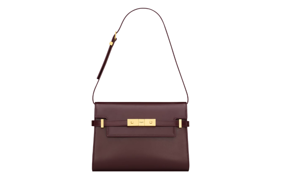 Saint Laurent Manhattan Saint Laurent Manhattan burgundy leather shoulder bag